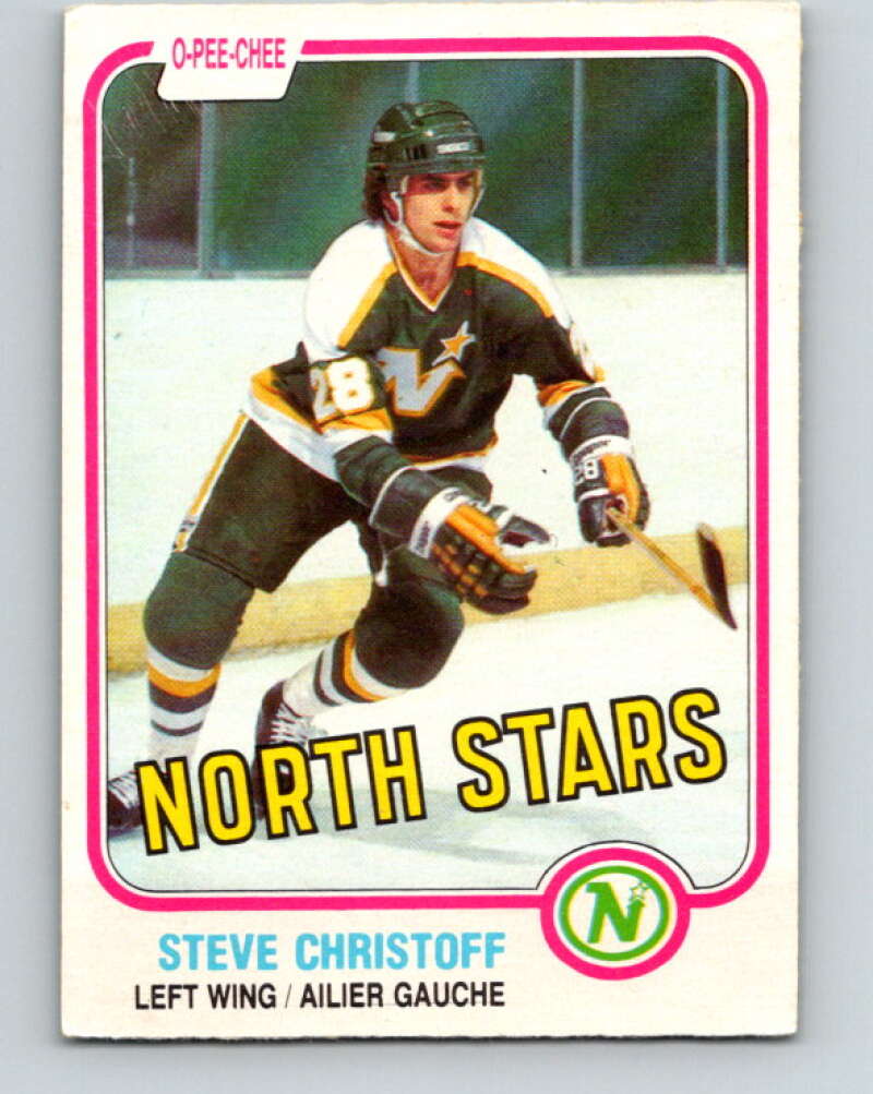 1981-82 O-Pee-Chee #160 Steve Christoff  Minnesota North Stars  V30583