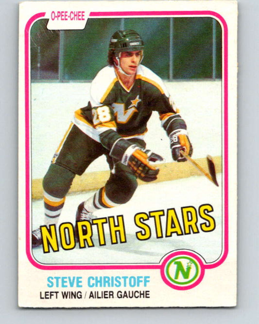 1981-82 O-Pee-Chee #160 Steve Christoff  Minnesota North Stars  V30583