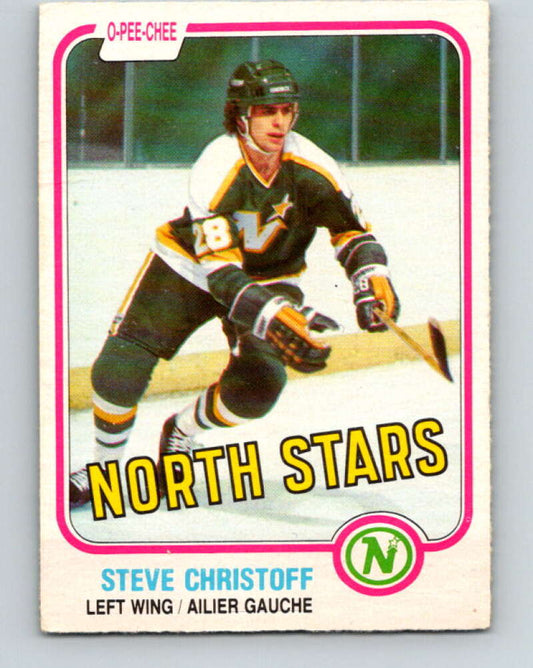 1981-82 O-Pee-Chee #160 Steve Christoff  Minnesota North Stars  V30585