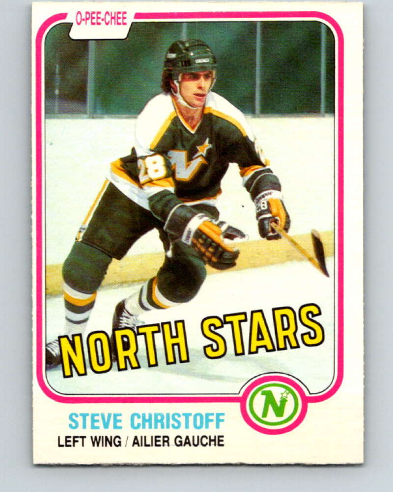 1981-82 O-Pee-Chee #160 Steve Christoff  Minnesota North Stars  V30589