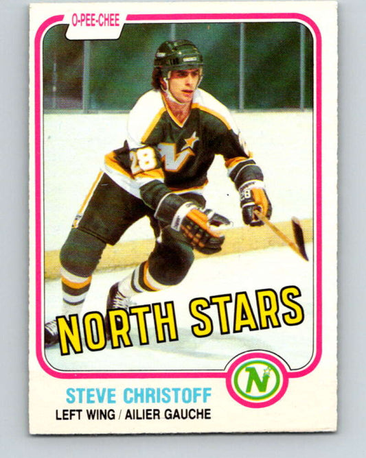 1981-82 O-Pee-Chee #160 Steve Christoff  Minnesota North Stars  V30590
