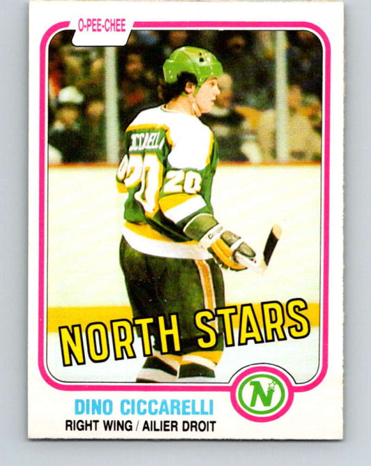 1981-82 O-Pee-Chee #161 Dino Ciccarelli RC Rookie North Stars  V30592