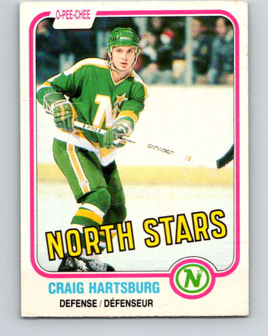 1981-82 O-Pee-Chee #162 Craig Hartsburg  Minnesota North Stars  V30599