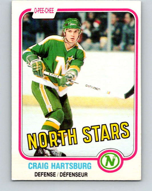 1981-82 O-Pee-Chee #162 Craig Hartsburg  Minnesota North Stars  V30600