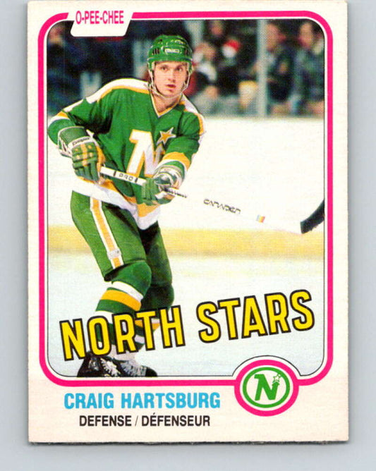 1981-82 O-Pee-Chee #162 Craig Hartsburg  Minnesota North Stars  V30602