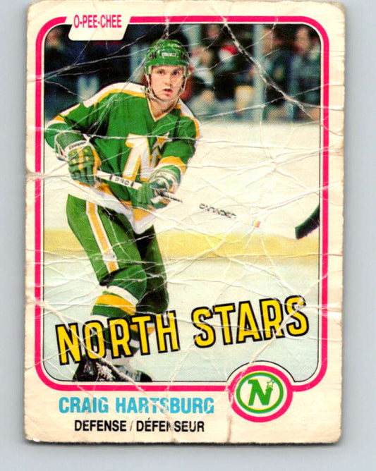 1981-82 O-Pee-Chee #162 Craig Hartsburg  Minnesota North Stars  V30603