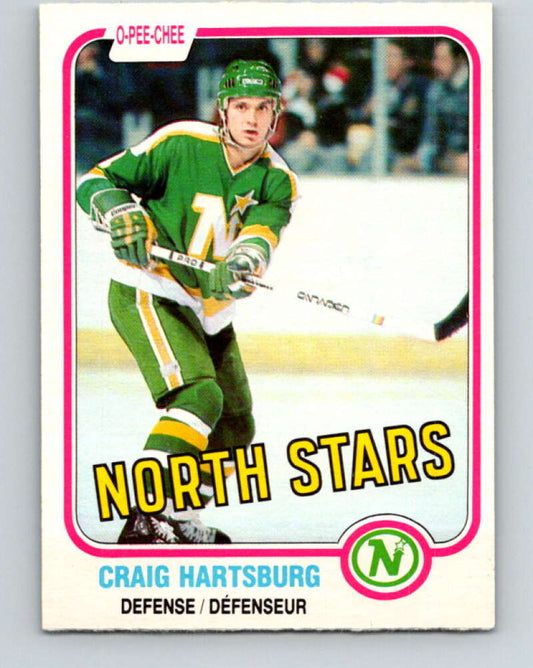 1981-82 O-Pee-Chee #162 Craig Hartsburg  Minnesota North Stars  V30604