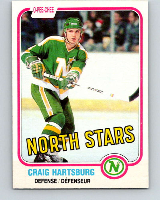 1981-82 O-Pee-Chee #162 Craig Hartsburg  Minnesota North Stars  V30606