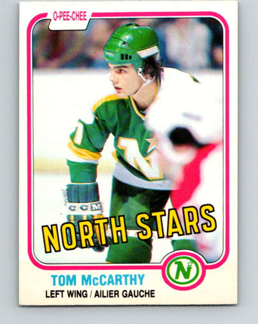 1981-82 O-Pee-Chee #164 Tom McCarthy  Minnesota North Stars  V30621