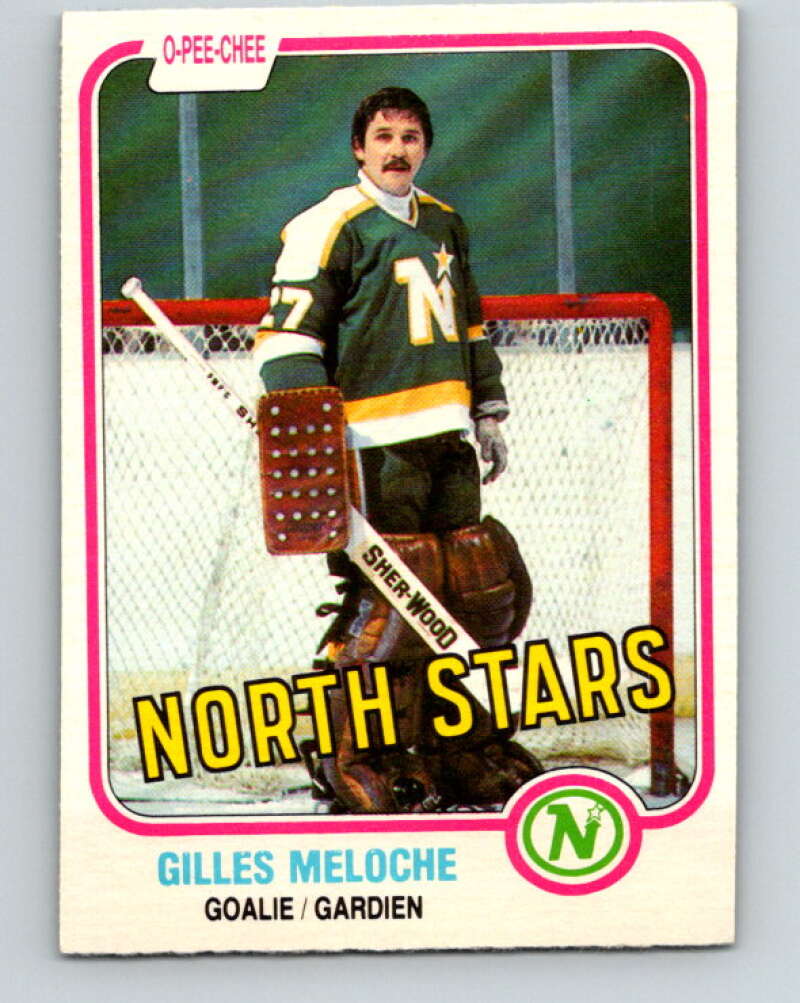 1981-82 O-Pee-Chee #165 Gilles Meloche  Minnesota North Stars  V30627