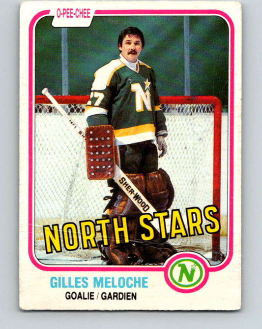 1981-82 O-Pee-Chee #165 Gilles Meloche  Minnesota North Stars  V30628