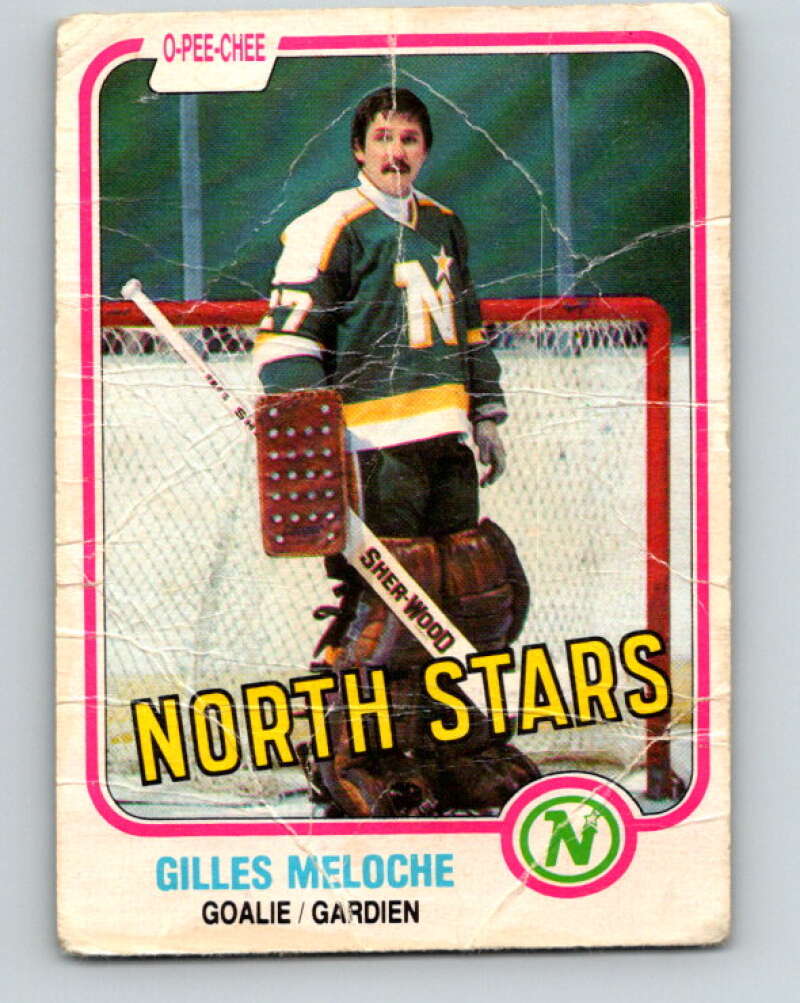 1981-82 O-Pee-Chee #165 Gilles Meloche  Minnesota North Stars  V30629