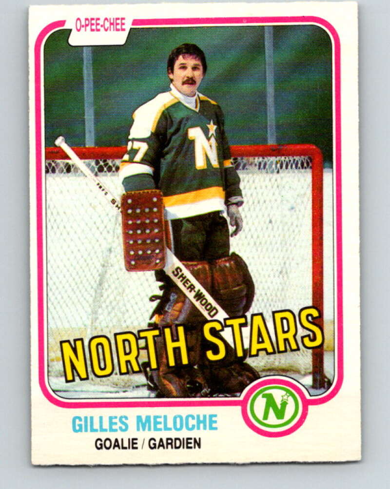 1981-82 O-Pee-Chee #165 Gilles Meloche  Minnesota North Stars  V30631