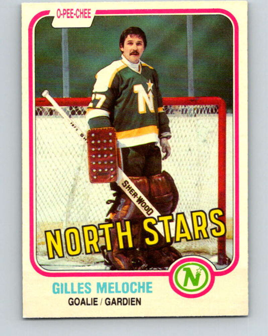 1981-82 O-Pee-Chee #165 Gilles Meloche  Minnesota North Stars  V30632