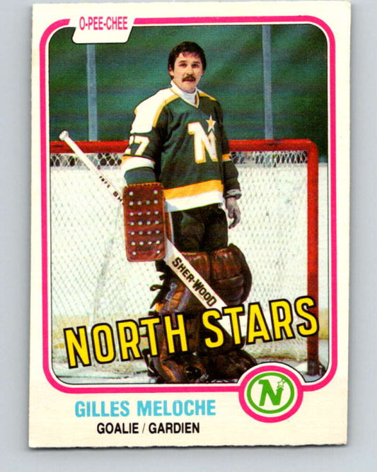 1981-82 O-Pee-Chee #165 Gilles Meloche  Minnesota North Stars  V30633