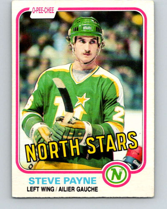 1981-82 O-Pee-Chee #166 Steve Payne  Minnesota North Stars  V30638