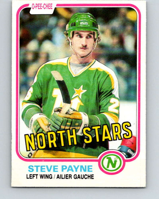 1981-82 O-Pee-Chee #166 Steve Payne  Minnesota North Stars  V30639
