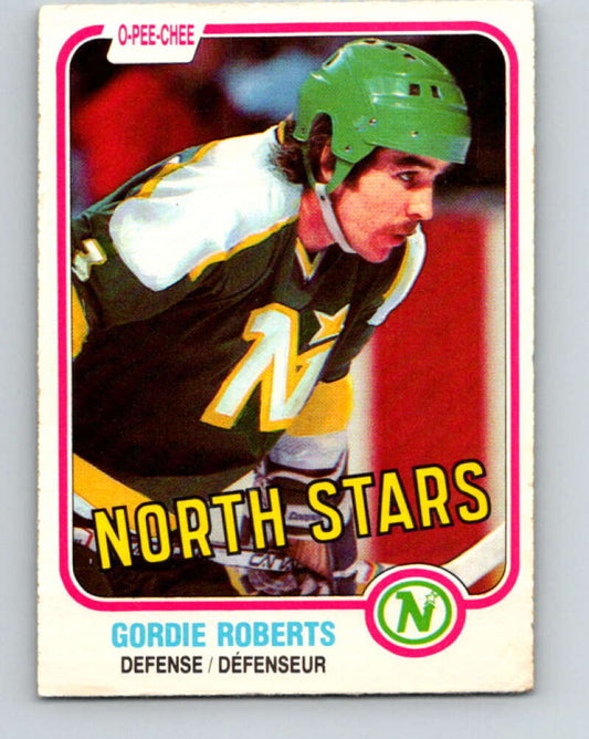 1981-82 O-Pee-Chee #167 Gordie Roberts  Minnesota North Stars  V30641