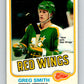 1981-82 O-Pee-Chee #168 Greg Smith  Detroit Red Wings  V30649