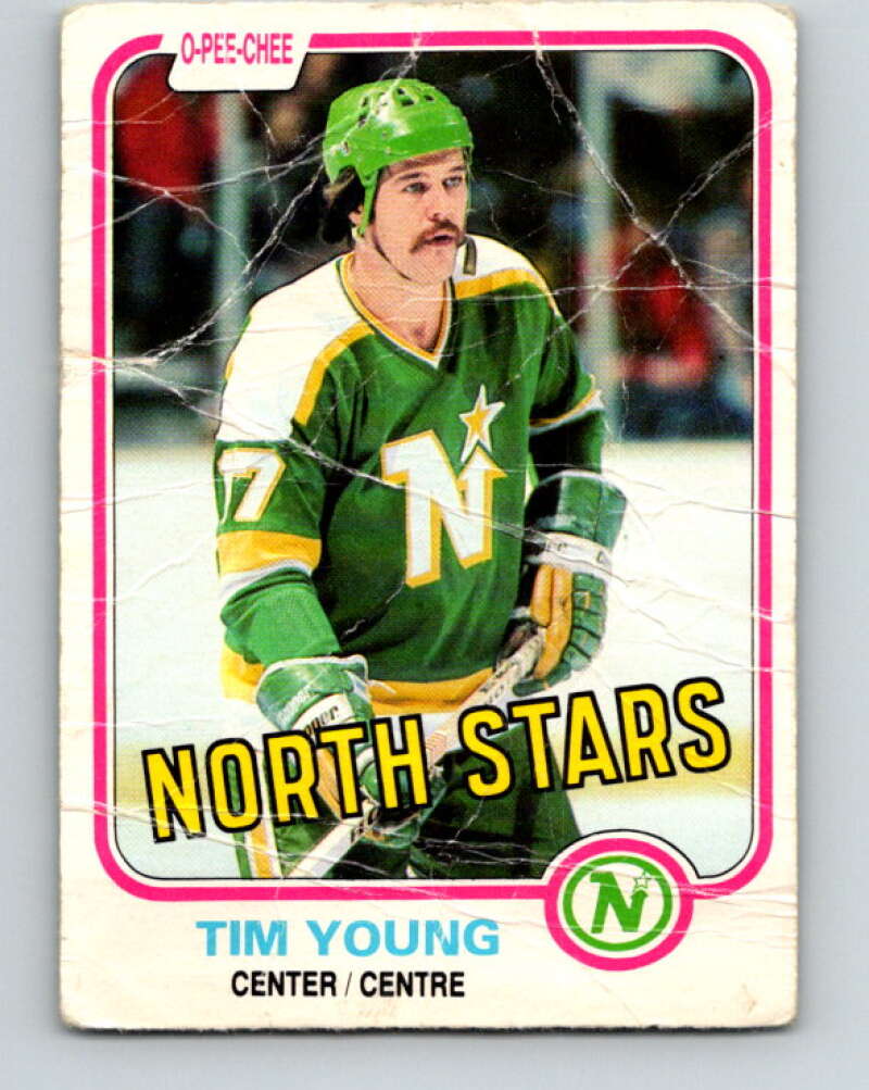 1981-82 O-Pee-Chee #169 Tim Young  Minnesota North Stars  V30658