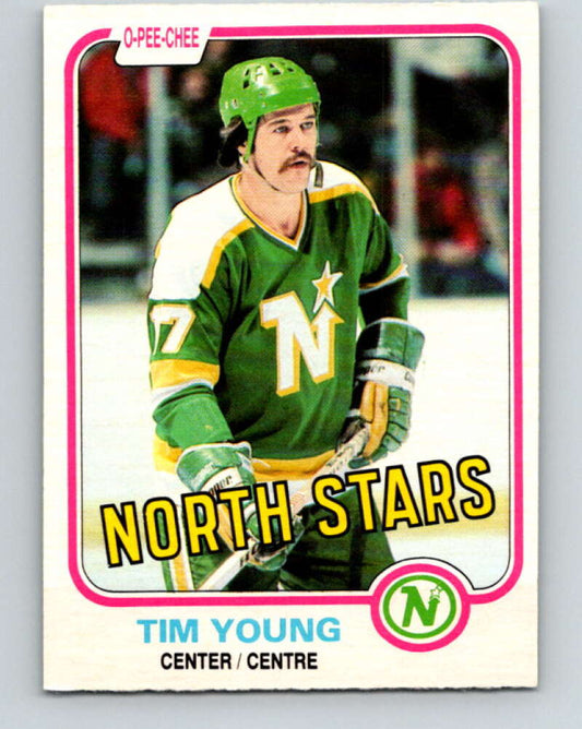 1981-82 O-Pee-Chee #169 Tim Young  Minnesota North Stars  V30659