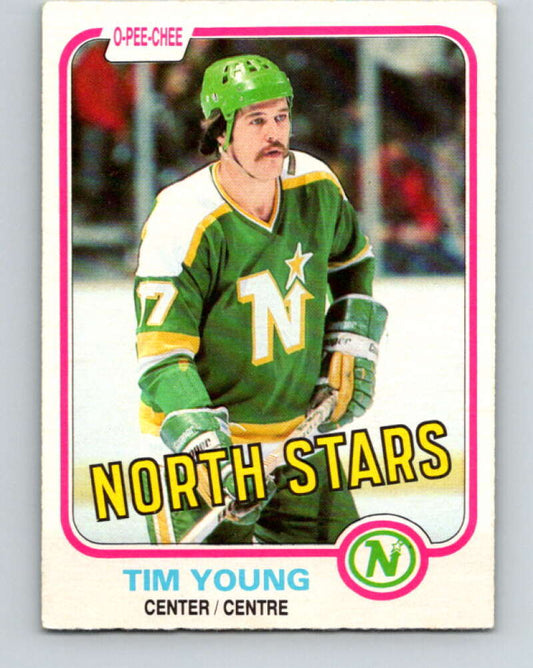 1981-82 O-Pee-Chee #169 Tim Young  Minnesota North Stars  V30661