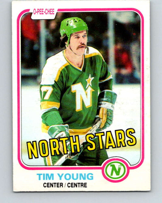 1981-82 O-Pee-Chee #169 Tim Young  Minnesota North Stars  V30662