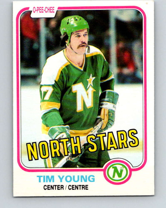 1981-82 O-Pee-Chee #169 Tim Young  Minnesota North Stars  V30663