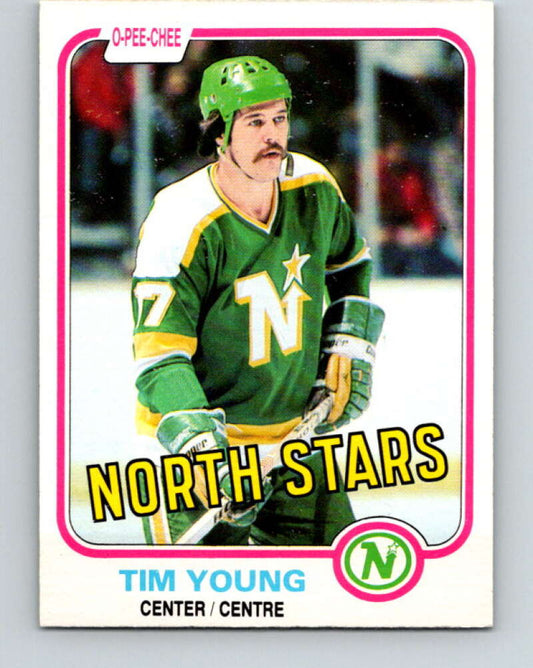 1981-82 O-Pee-Chee #169 Tim Young  Minnesota North Stars  V30664