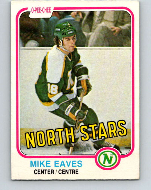 1981-82 O-Pee-Chee #171 Mike Eaves  Minnesota North Stars  V30672