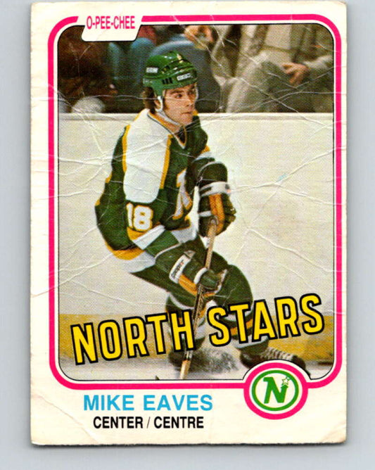 1981-82 O-Pee-Chee #171 Mike Eaves  Minnesota North Stars  V30674