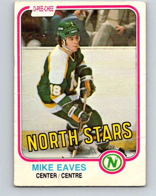 1981-82 O-Pee-Chee #171 Mike Eaves  Minnesota North Stars  V30676