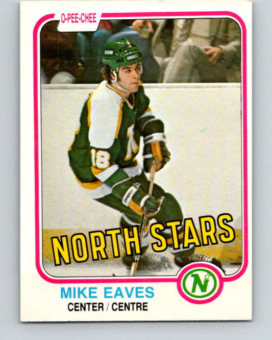 1981-82 O-Pee-Chee #171 Mike Eaves  Minnesota North Stars  V30677