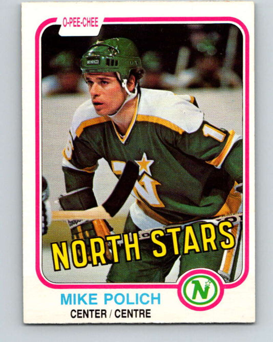 1981-82 O-Pee-Chee #172 Mike Polich  Minnesota North Stars  V30679