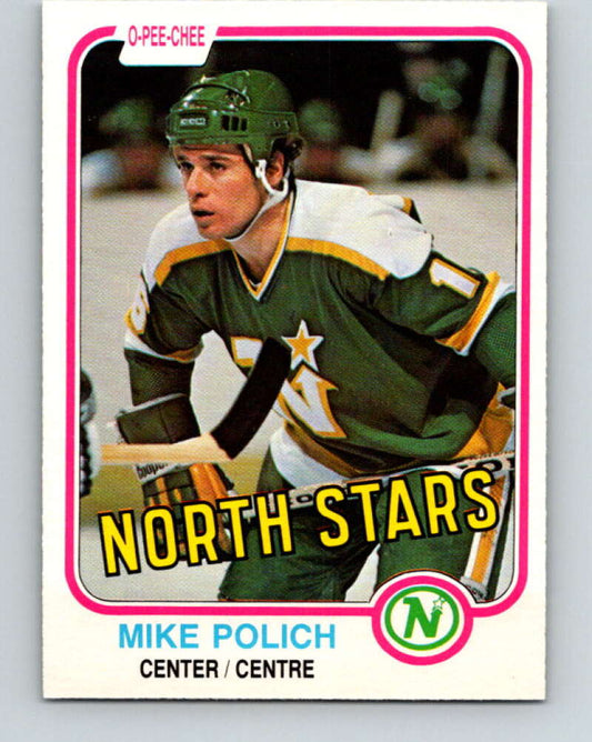 1981-82 O-Pee-Chee #172 Mike Polich  Minnesota North Stars  V30682