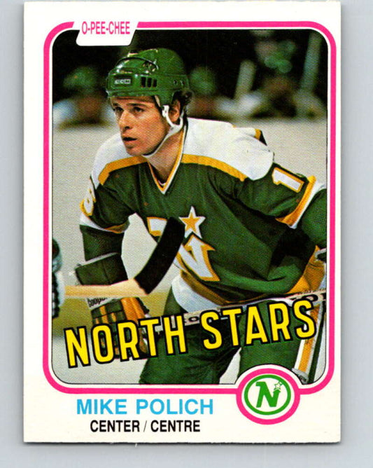1981-82 O-Pee-Chee #172 Mike Polich  Minnesota North Stars  V30683