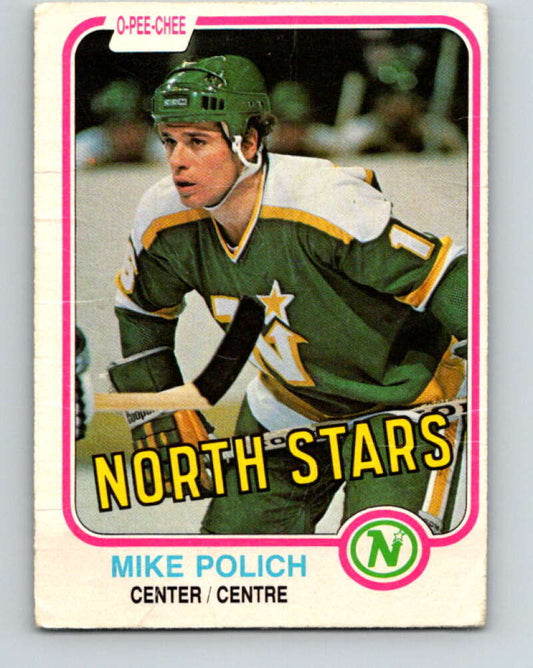 1981-82 O-Pee-Chee #172 Mike Polich  Minnesota North Stars  V30684