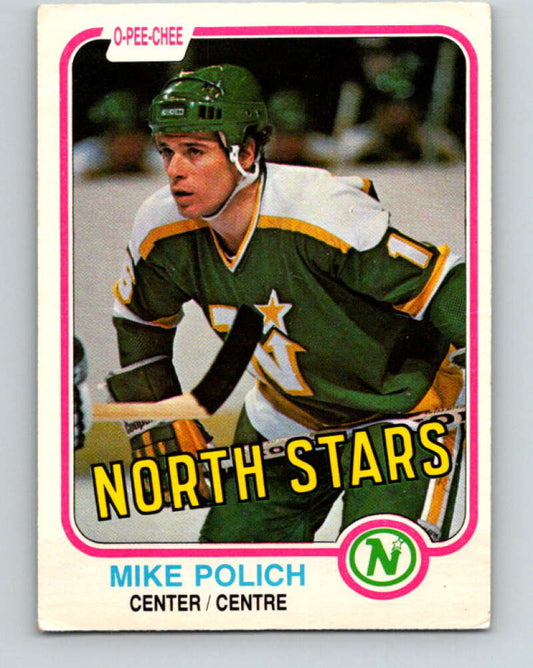 1981-82 O-Pee-Chee #172 Mike Polich  Minnesota North Stars  V30686