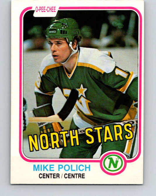 1981-82 O-Pee-Chee #172 Mike Polich  Minnesota North Stars  V30687