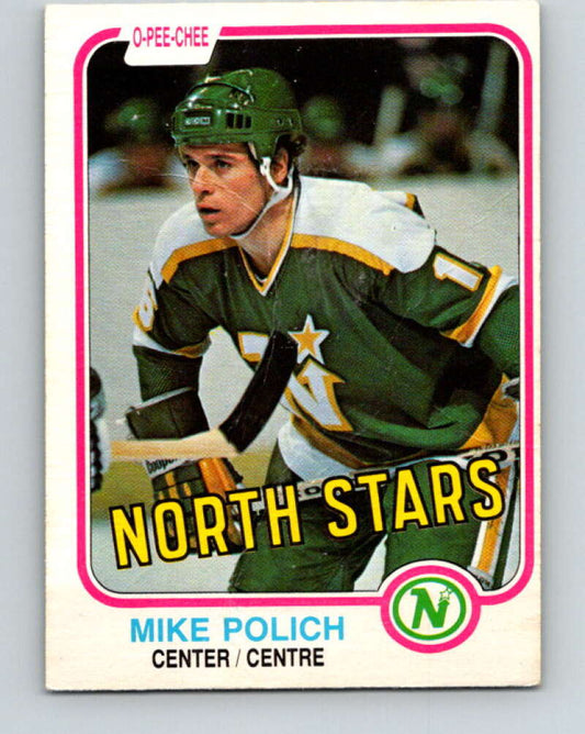 1981-82 O-Pee-Chee #172 Mike Polich  Minnesota North Stars  V30688