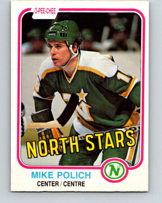 1981-82 O-Pee-Chee #172 Mike Polich  Minnesota North Stars  V30689