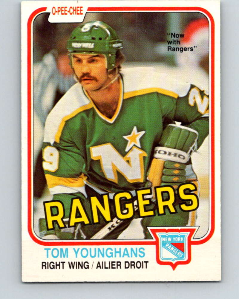 1981-82 O-Pee-Chee #173 Tom Younghans  New York Rangers  V30692