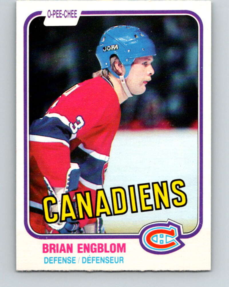 1981-82 O-Pee-Chee #175 Brian Engblom  Montreal Canadiens  V30702