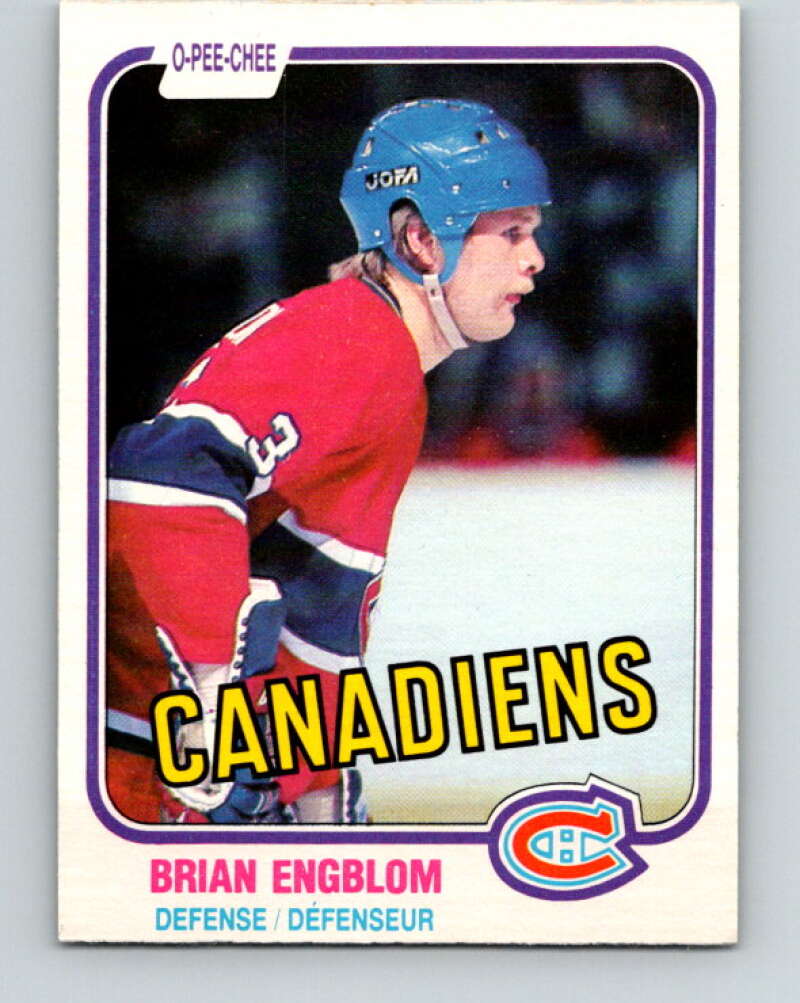 1981-82 O-Pee-Chee #175 Brian Engblom  Montreal Canadiens  V30704