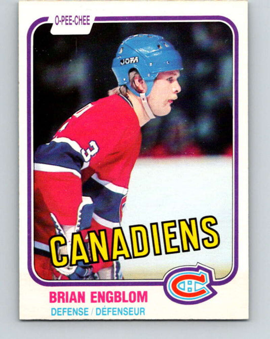 1981-82 O-Pee-Chee #175 Brian Engblom  Montreal Canadiens  V30706