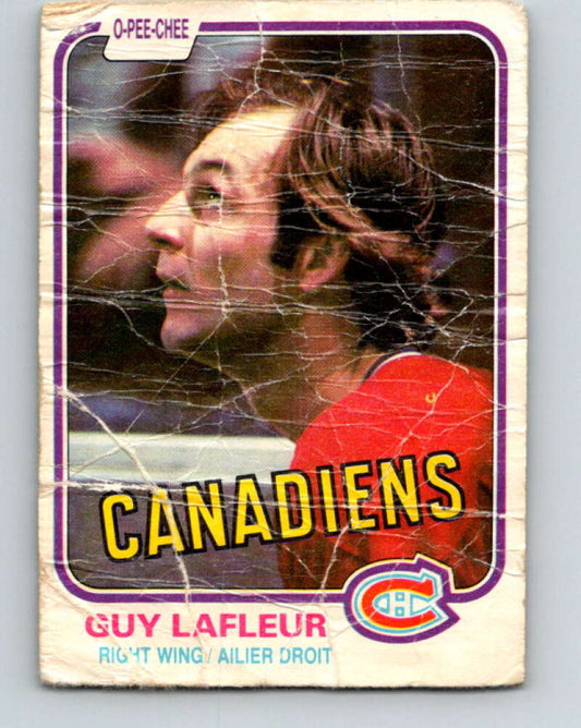 1981-82 O-Pee-Chee #177 Guy Lafleur  Montreal Canadiens  V30715