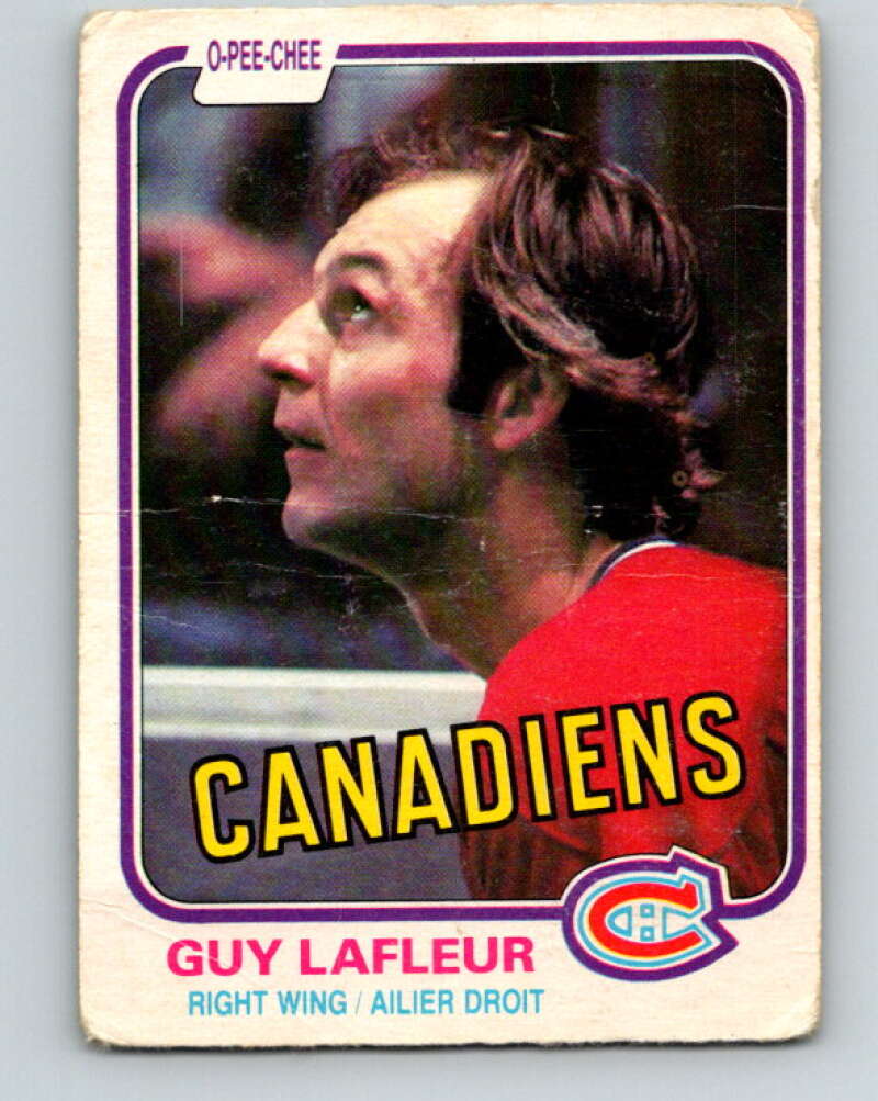 1981-82 O-Pee-Chee #177 Guy Lafleur  Montreal Canadiens  V30717