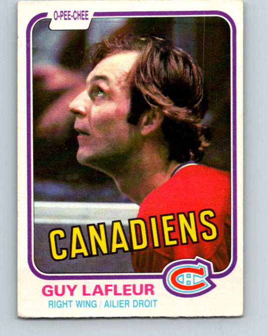 1981-82 O-Pee-Chee #177 Guy Lafleur  Montreal Canadiens  V30718