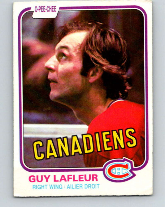 1981-82 O-Pee-Chee #177 Guy Lafleur  Montreal Canadiens  V30721