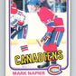 1981-82 O-Pee-Chee #178 Mark Napier  Montreal Canadiens  V30727